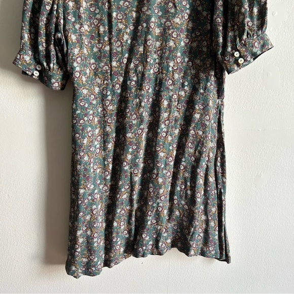 Free People Provence Green Floral Print Dress - Picture 8 of 12
